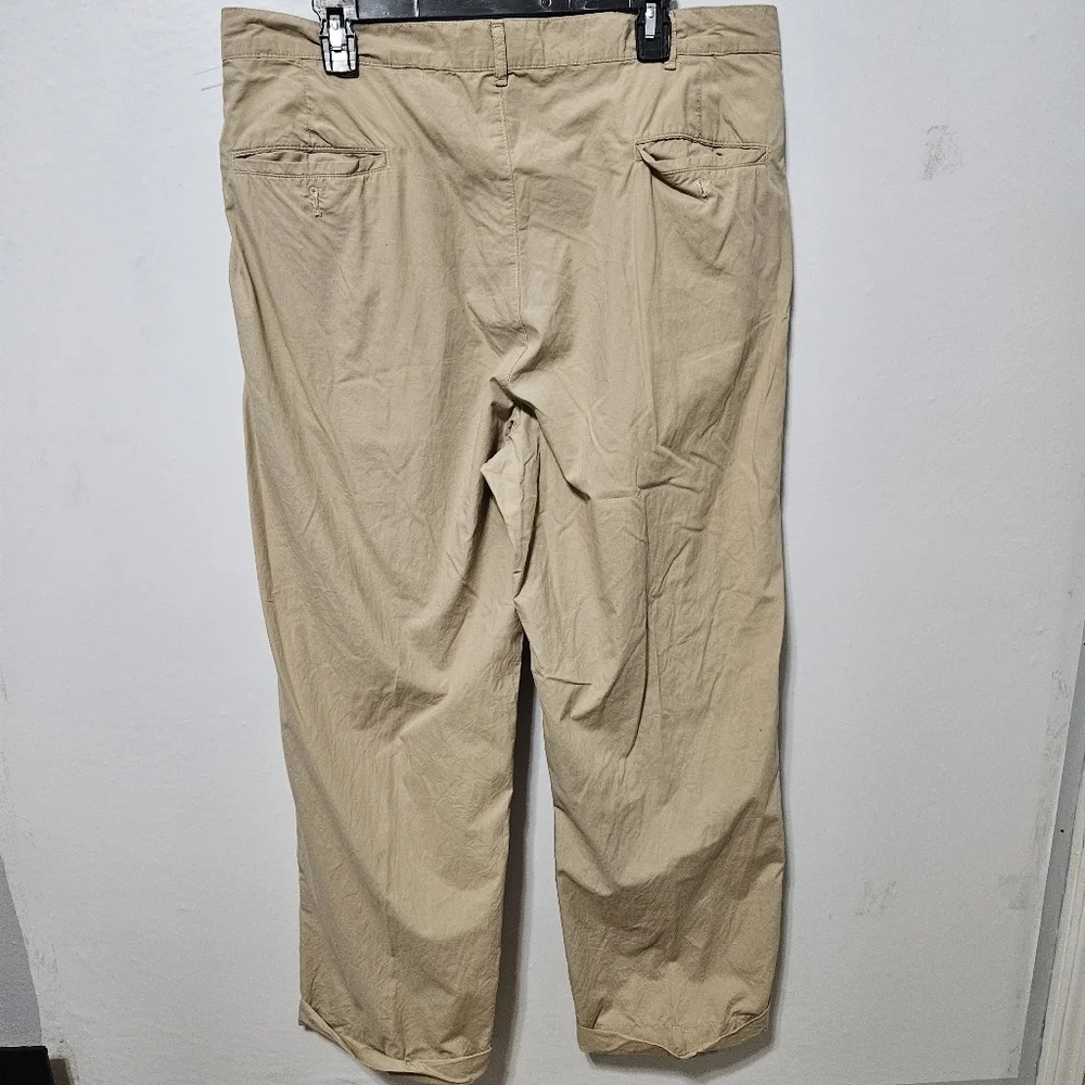 VTG Polo by Ralph Lauren Chino Baggy Usa Made Khakis Size 38/34 RN 41381 B18